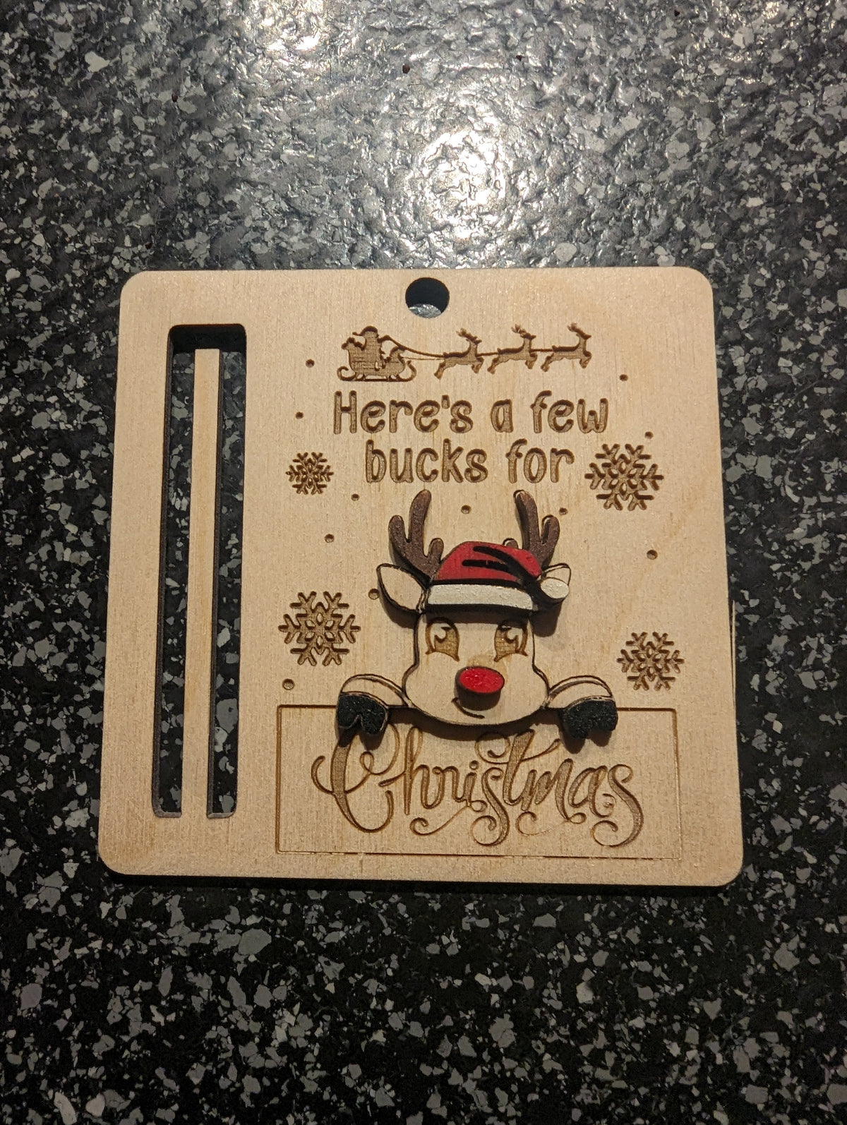 Here's a few bucks money holder Christmas ornaments