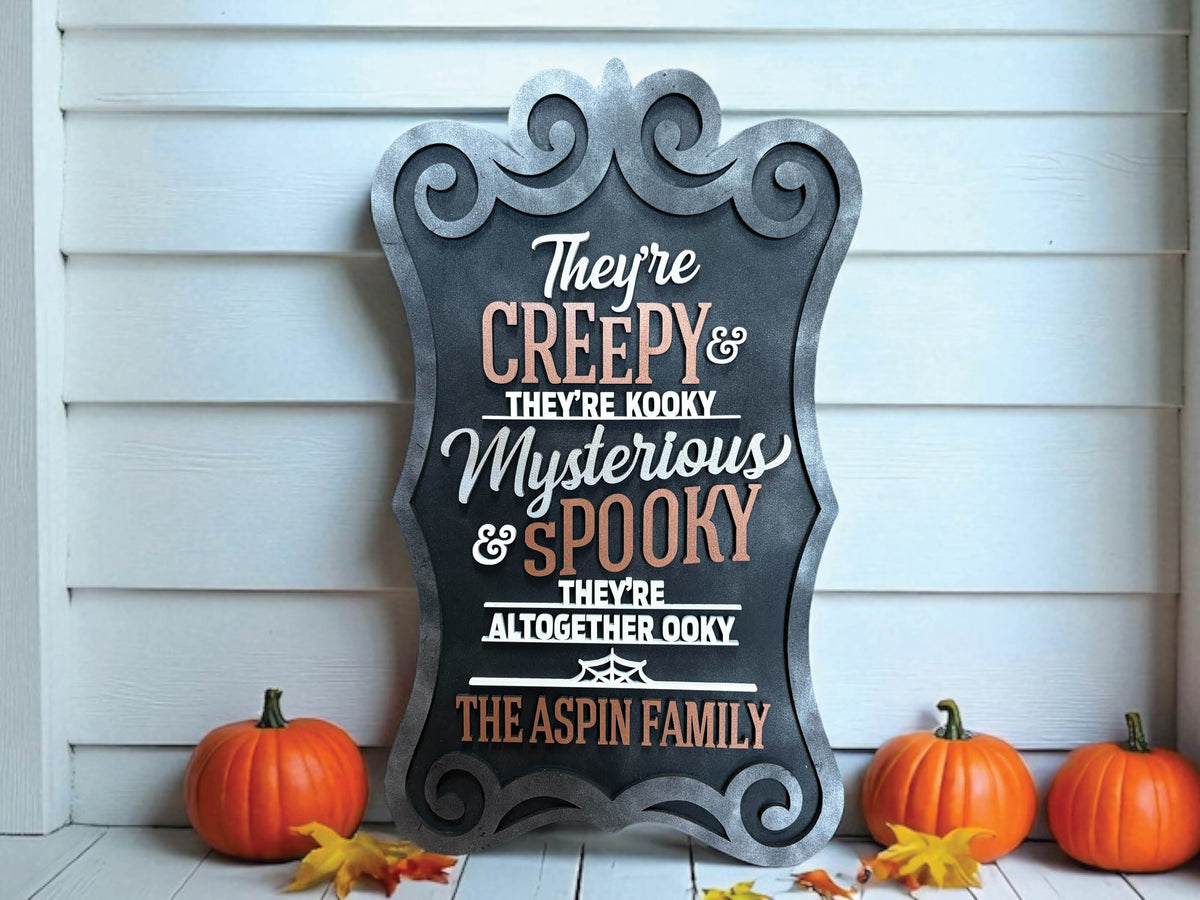 Personalized Creepy & Spooky Halloween Sign
