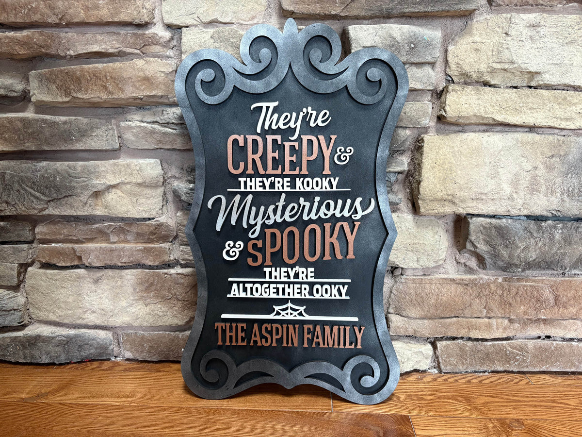 Personalized Creepy & Spooky Halloween Sign