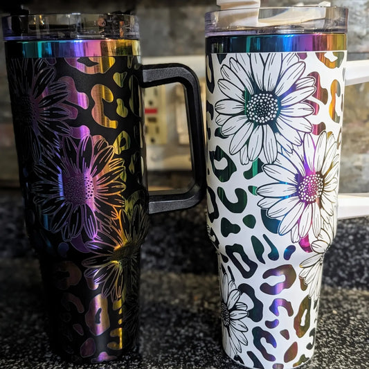 Daisy/Leopard 40oz Tumbler