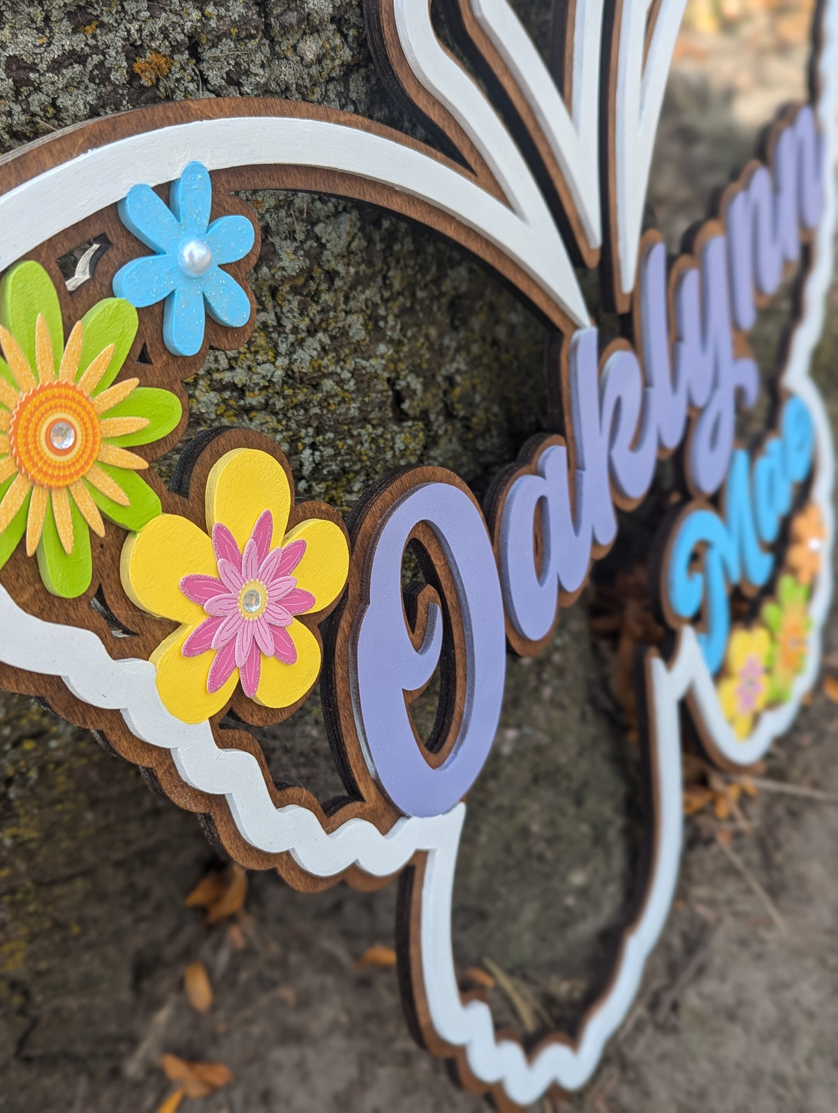 Custom Name Butterfly