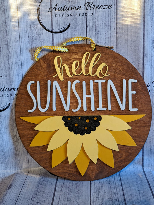 Hello sunshine round