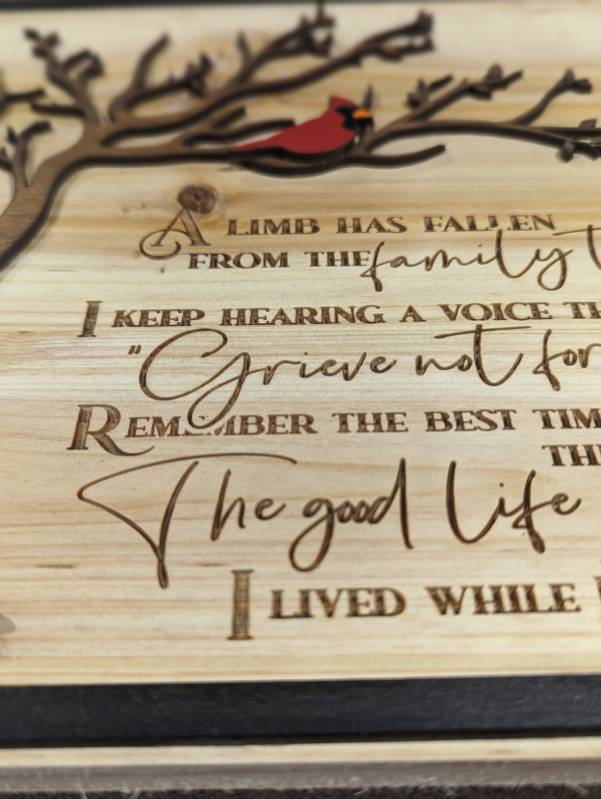 Limb Has Fallen  Plaque