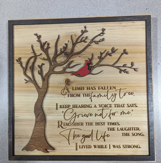 Limb Has Fallen  Plaque