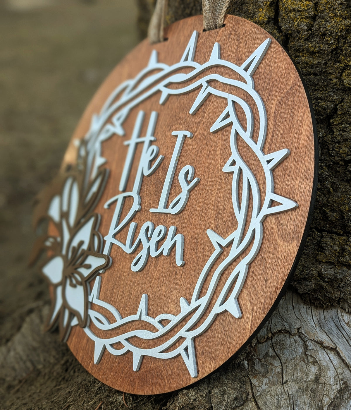 He Is Risen wall plaque