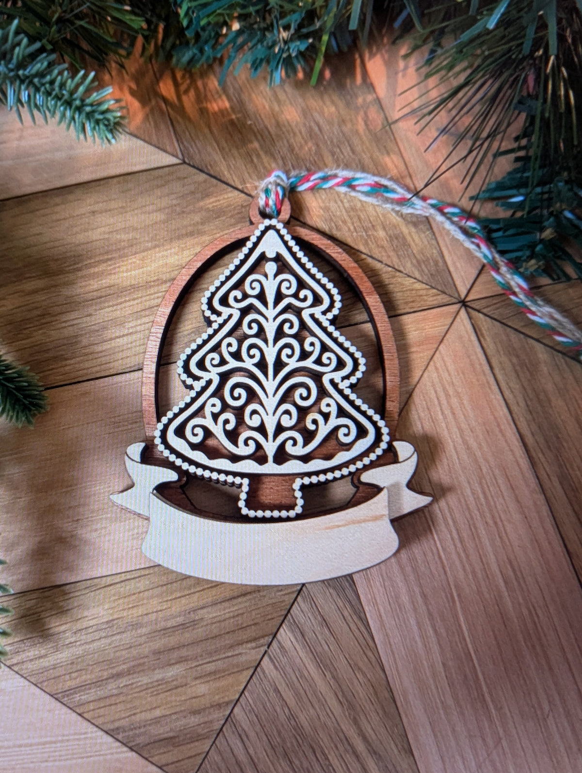 Personalized Gingerbread Cookie Ornaments | Christmas Tree Decor | Custom Name Ornament