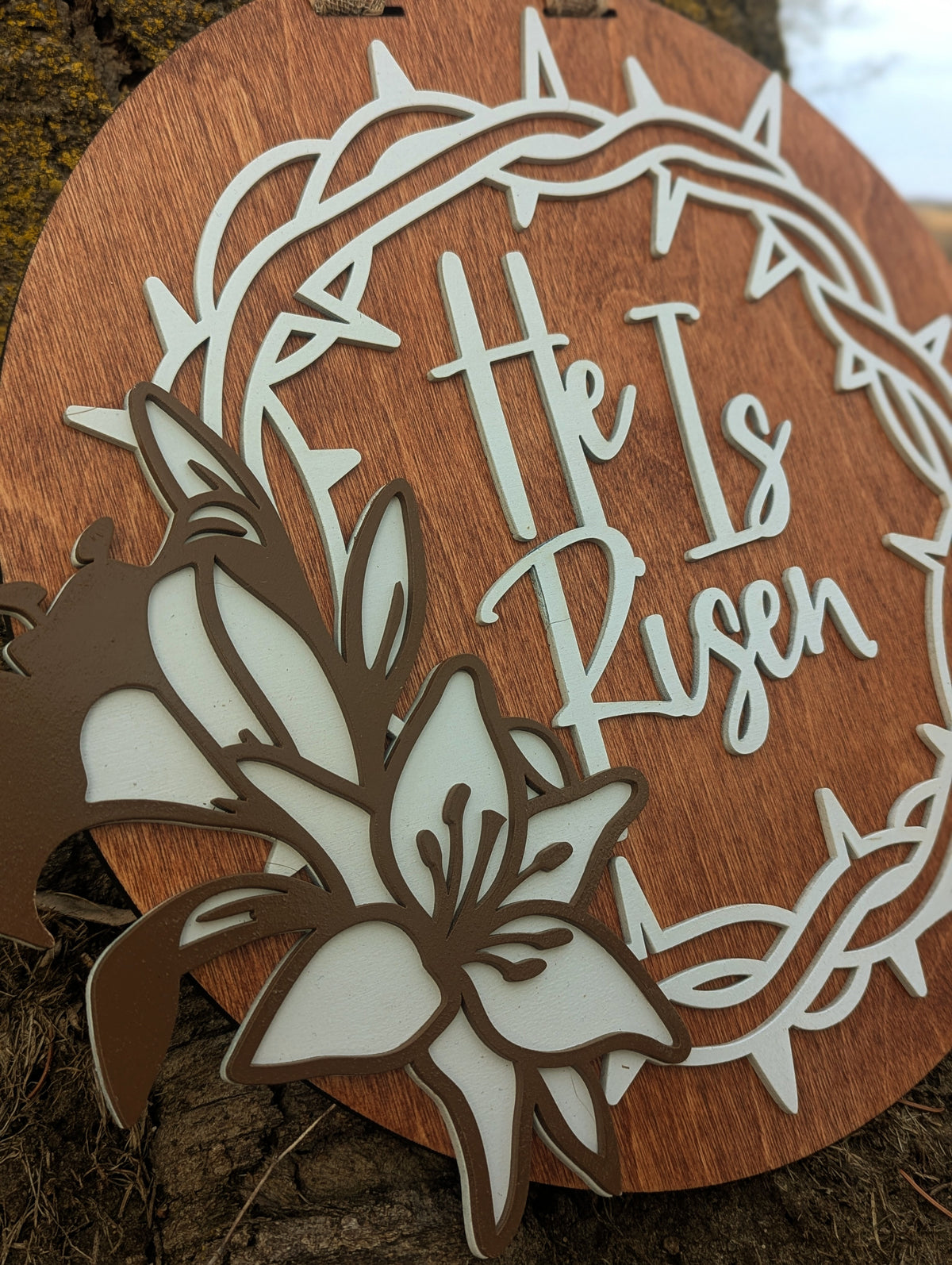 He Is Risen wall plaque