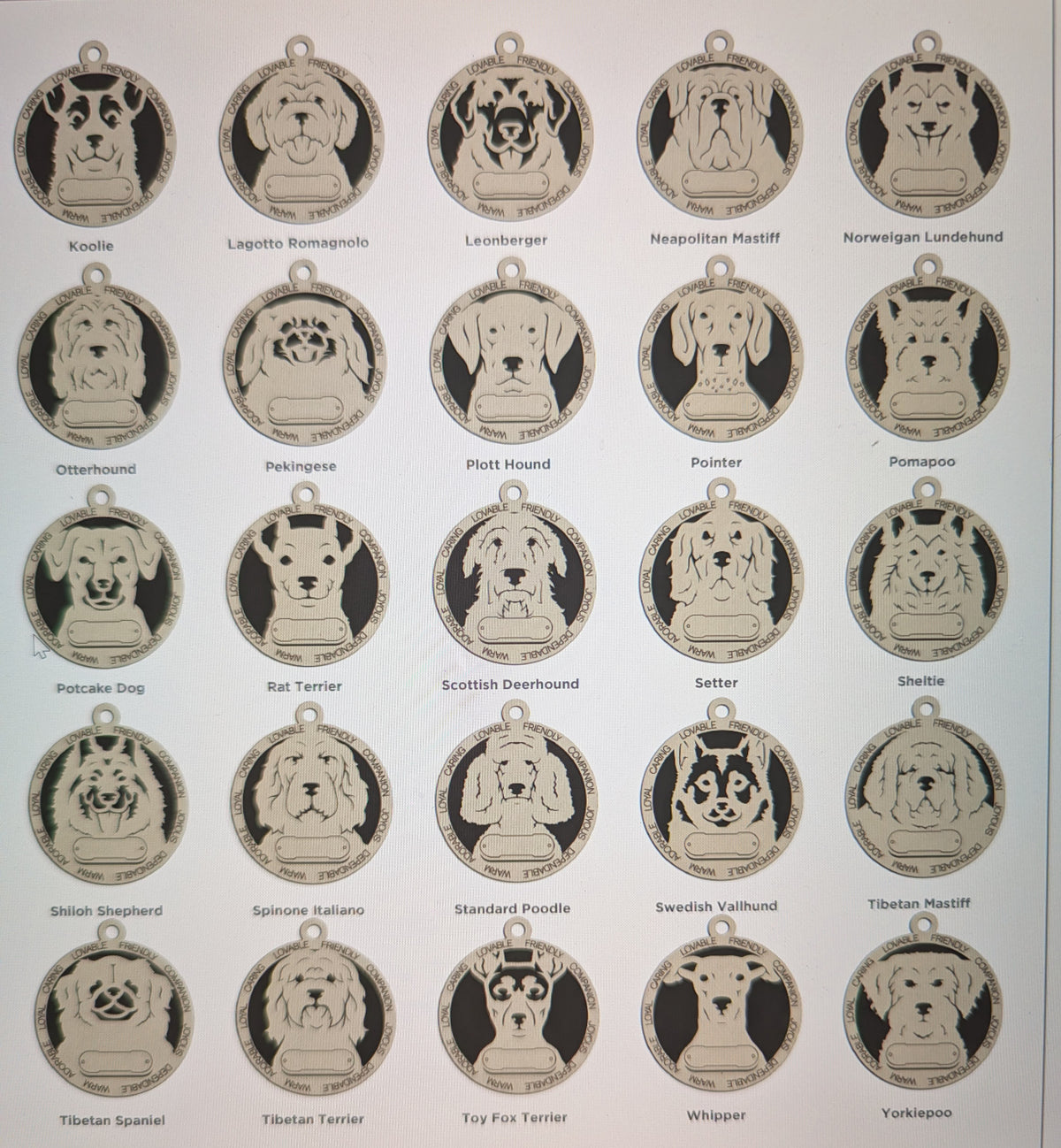 Adorable Dog Ornaments